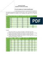 Ejercicio de Estadística Control de Calidad