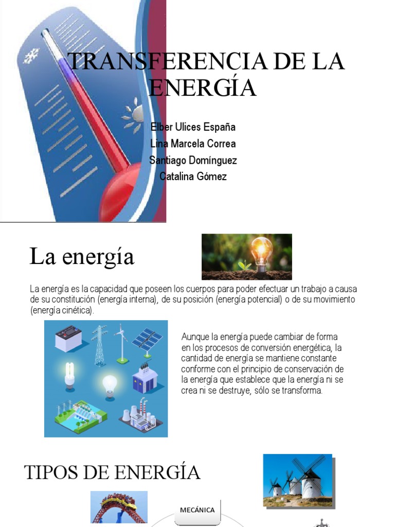 Tipos y Métodos de Transferencia de Energía | PDF | Conduccion termica ...