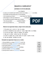 Subjutivo VS Indicativo Presente