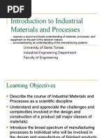 Introduction To Industrial Materials and Processes