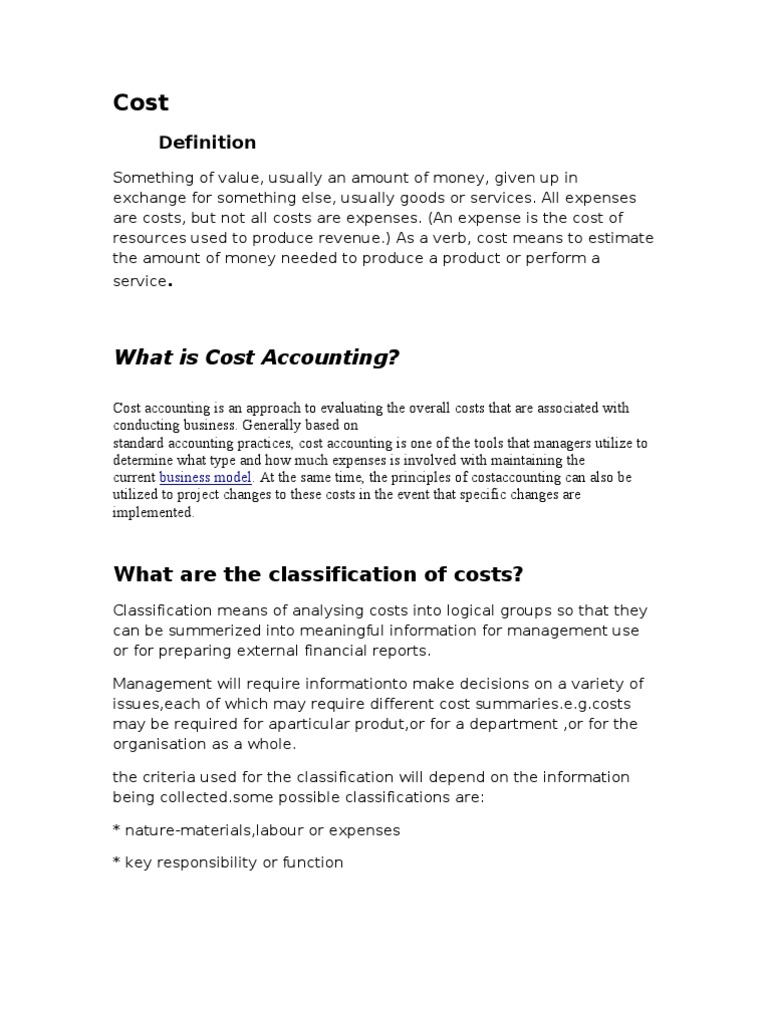 Shah Cost Assignment Word Pad PDF Labour Economics Cost