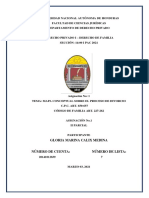 Mapa Conceptual Sobre El Divorcio Segun Codigo de Familia y CPC