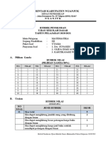 !! - Rubrik Ujian Sekolah Matematika 2021