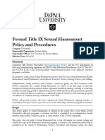 Formal Title IX Sexual Harassment Policy and Procedures (INTERIM POLICY, Effective 8-14-2020)