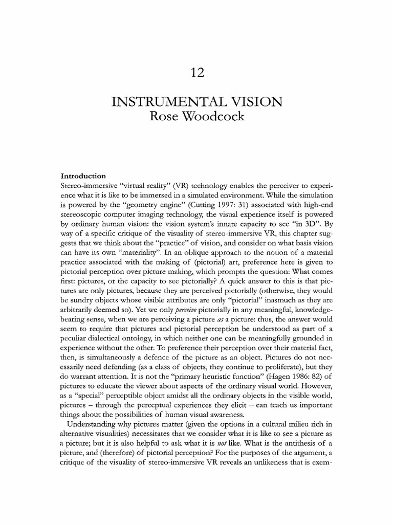 Stereo-Immersive VR and Visual Perception | PDF | Virtual Reality ...