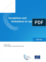 Exceptions and Limitations To Copyright en