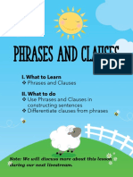 Phrases and Clauses PDF