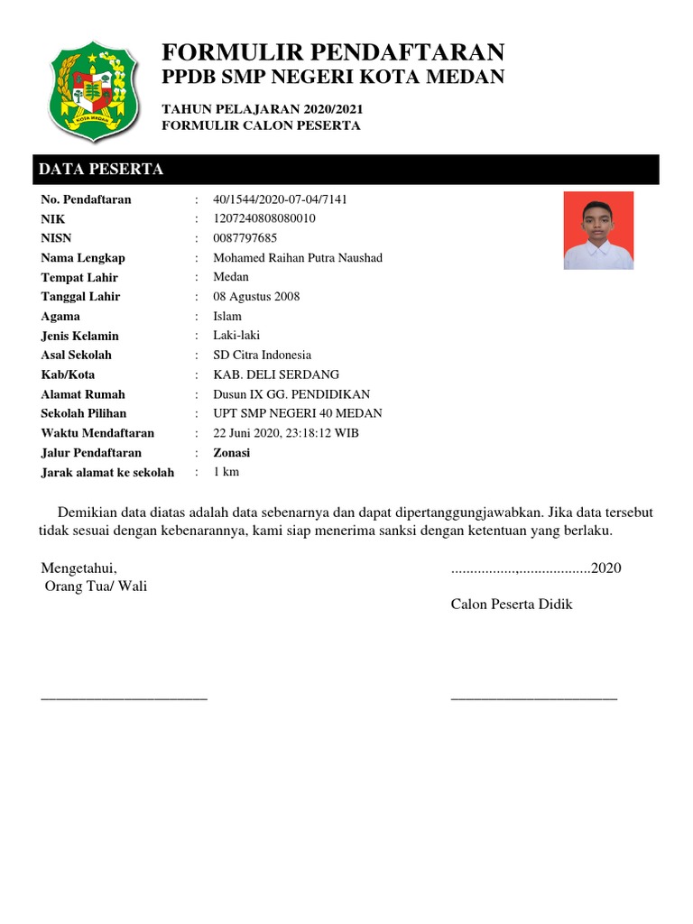 Form Pendaftaran Pdf