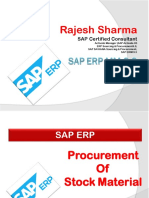 SAP ERP 6.0 MM Procurement Stock Material