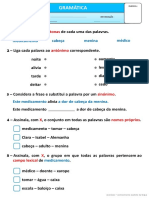 Exercícios Gramaticais III