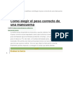 Cómo elegir el peso correcto para tus mancuernas