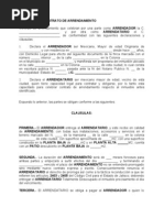 Contrato Vivienda Urbana Alquiler Gobierno