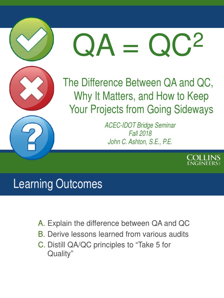 Qa QC: The Difference Between QA and QC, Why It Matters, and How To ...