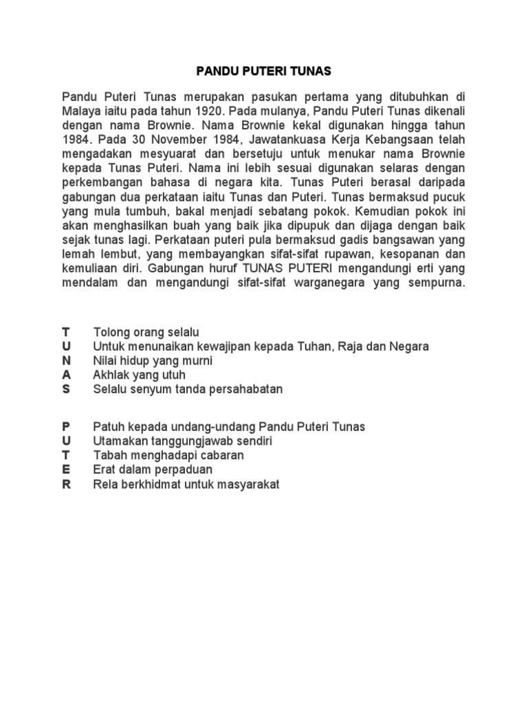 Pandu Puteri Tunas  PDF
