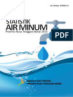 Statistik Air Minum Provinsi Nusa Tenggara Barat 2015