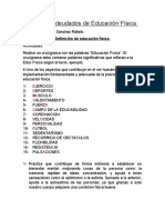 Trabajos Adeudados de Educación Física - Luis Favio Sánchez Rafailo - 4 A