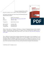 (Artigo) - Synthesis, Characterization, and Performance of Graphene Oxide and Phosphorylated Graphene Oxide As Additive in WBM - KUSRINI 2019