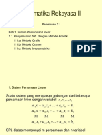 Matematika Rekayasa 2