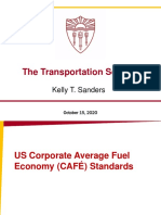 FA2020 - ENE505 - L8.5 - The Transportation Sector - CAFE Standards & Alternative Vehicles