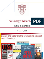 FA2020 - ENE505 - L12 - Energy and Water