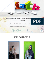 Kelompok 2 - Kelas A - Persamaan Dan Pertidaksamaan Linear