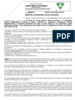 Actividad Tecnologia 9° #1. Guia-Taller El Rol Del Ser Humano y La Tecnologia y en La Actualidad