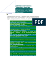 Lectura - Qué Preguntan Los Inversionistas