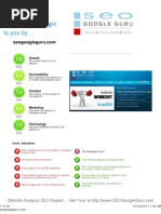 Web Site Analysis - Search Ranking Help