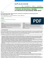 Procesos de I+D+i en El Centro de Servicios y Gestión Empresarial Del Servicio Nacional de Aprendizaje SENA 2015-2017