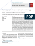 May 2020 Experimental Investigation of The Influence of Ignition System Parameters