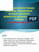 Peraturan Menteri Tenaga Kerja Dan Transmigrasi Republik Indonesia NOMOR PER.08/MEN/VII/2010 Tentang
