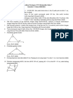 Soal Latihan Persiapan UTS Matematika Kelas 7