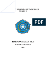 Laporan Kegiatan Pembinaan Pokja Ii