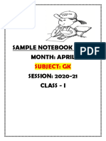 Dps GNGR Sample Notebook Work