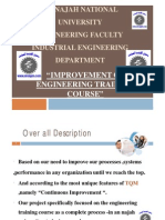 An Najah National University Engineering Faculty Industrial Engineering Department