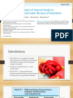 Early Commencement of Enteral Feeds in Gastroschisis