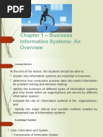 Chapter 1 - Business Information Systems