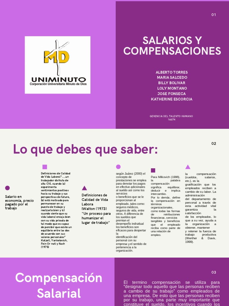 Exposicion Salarios y Compensaciones | PDF | Salario | Empresas
