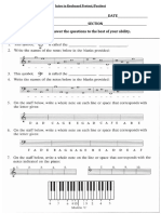 Intro To Keyboard Pretest-Posttest