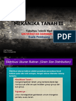 Mekanika Tanah Ii: Universitas Darwan Ali