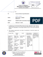 RM No. 072 S. 2021 SEAMEO QITEP Scholarship Programmes