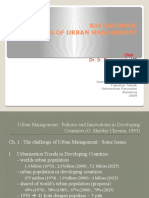 Background & Issues of Urban Management: Oleh: Dr. Ir. Firmansyah, MT