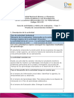 Guía de Actividades y Rúbrica de Evaluación - Fase 7 - Prueba de Conocimientos Unidad 3
