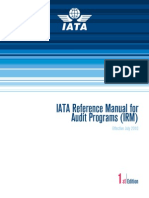 IATA Reference Manual For Audit Programs (IRM) : Edition