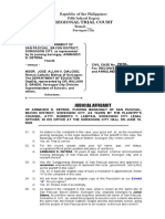 Barangay San Pascual - Judicial Affidavit of PB Armando Detera