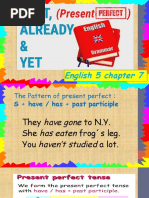 Present Perfect Tense 5 Chaprter 7