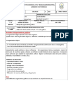 Fta #1. Grado 9. Casteallano. Primer Periodo