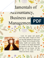 Fundamentals of Accountancy, Business and Management 1