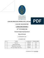 Process Simulation of Ethyl Chloride Production Recycle Stream