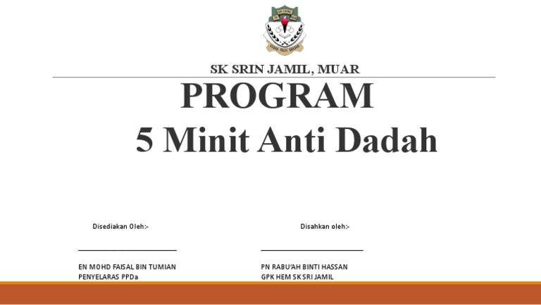 Program 5 Minit Anti Dadah | PDF